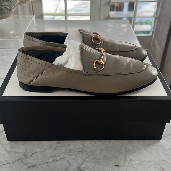 Authentic GUCCI Leather Brixton Loafers Size 38 - Picture 6 of 11